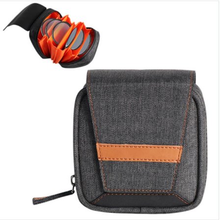 Universal Camera Filter Pouch - 6-Slot Oxford Cloth vandafvisende etui til rejse og objektivopbevaring