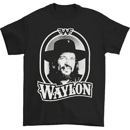 Waylon Jennings Tour 79 Svart T-shirt