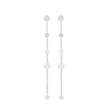 Pernille Corydon Pernille Corydon Silver Mini Coin Earchain Grå, Dame Øreringe, Størrelse: ONE Size