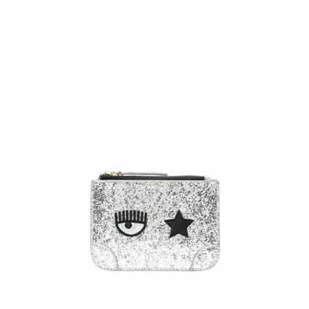 Chiara Ferragni Collection Wallet , Grijs , Dames , Maat: ONE Size Portefeuilles