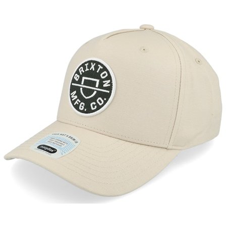 Brixton - Beige Adjustable Cap - Crest C Beige Adjustable @ Hatstore