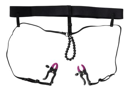 Pearl String with Silicone Clamps - Vuxen.no - pisker, bondage, tau, teip, klemmer, halsbånd, kilere, gags, seler & fetish.