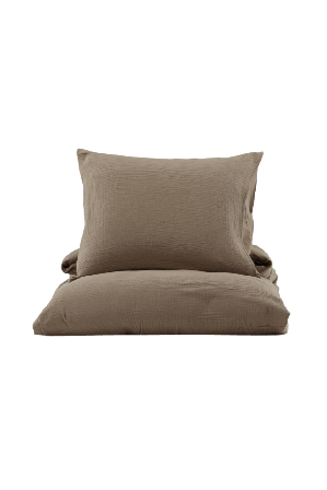 Venture Home Mila Bäddset Påslakan & Brun 150x200 cm