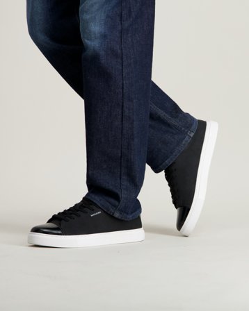 MAGGIORE Cap Toe Sneaker Noir Baskets Garçon - Kids Brand Store