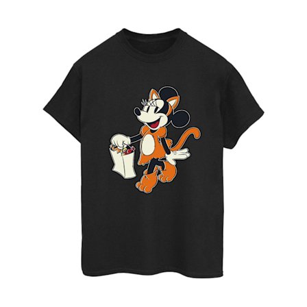 Mickey Mouse Dam/Dam Cat Trick Or Treat Minnie Mouse T-shirt i bomull