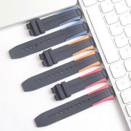 Tissot 1853 Racing Series T111417A -kellon rannekkeen kumiranneke tarvikkeet XH