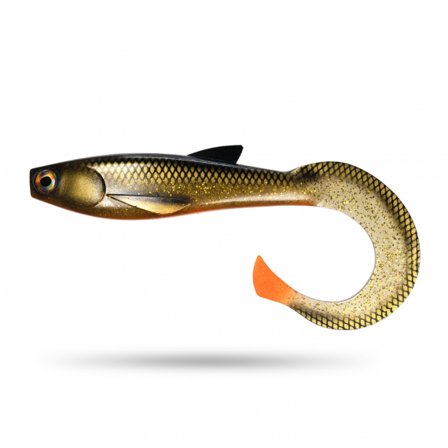 Scout Shad Curly 30cm - Muddy Ruddy UV