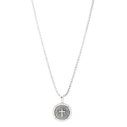 by BILLGREN Hannes | Stålhalsband Kors Accessoarer Herr 50 cm