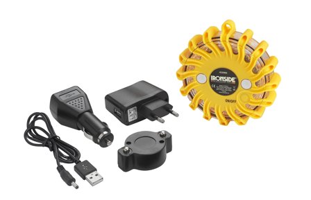 Ironside 422083 Varningslampa med batteri och 12V-laddare, Belysning