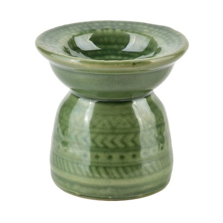 Elegantisk keramik aromaterapi kominek, 7,8x6x7,5 cm, svart