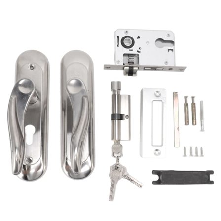Dørhåndtagssæt i rustfrit stål med cylinderlås og nøglesæt til hjemmet