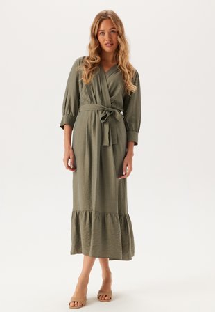 BUBBLEROOM Puff Sleeve Structured Dress Klær
