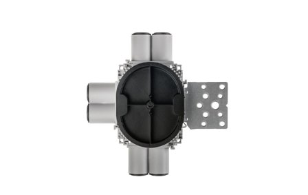 SG Veggboks 21/24mm 6-løp vertikal stender 1,5 metall Grå