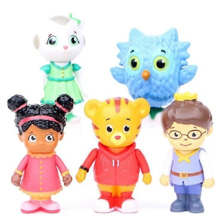 5 st Daniel Tigers kvarter figurer
