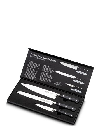 Lion Sabatier Knife Set Licorne 3-Pack - Silver - ONE SIZE