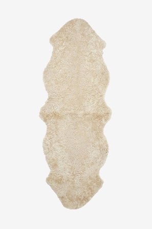 Skinnwille - Saueskinn Curly Dobbelt - Brun - Feller & skinntepper - Fra Homeroom