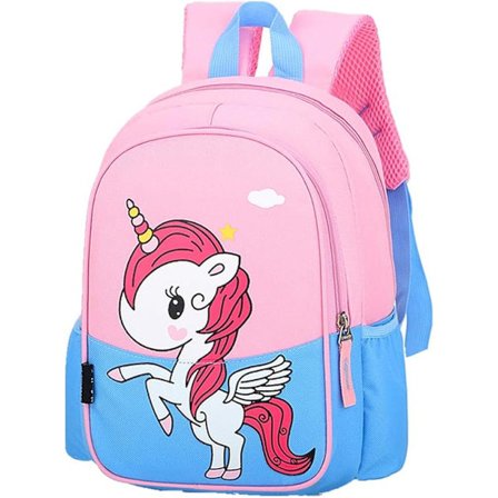 Barn Småbarn Barnehage Reisesekk Dagis Kul Søt Tegneserie Skolesekk Ryggsekk Pegasus himmelblå pudder