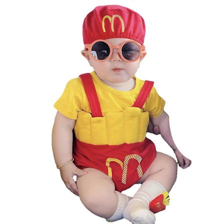 3 st Baby Pojke Mc Donald's Klädset