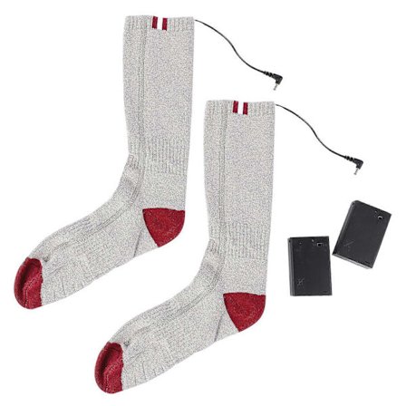 Lämmitettävät sukat miehille ja naisille, paristosukat, sähköiset lämpösukat ilman paristoa (harmaa)[YJD]