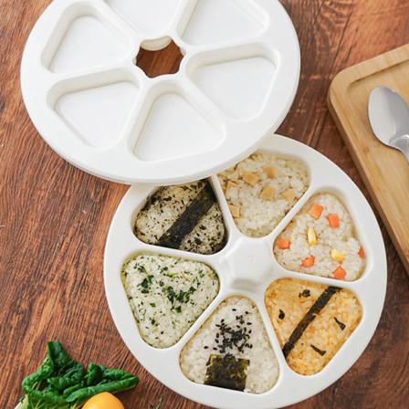 1 St 6-i-1 Form Gör-det-själv Triangel Onigiri Pressmaskin Icke-stick