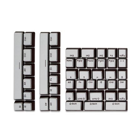Skräddarsydda tangenter PBT 6X 6,5X Mellanslagstangentknappsats Double Shot Pudding Keycap för Corsair STRAFE K65 K70 K95 tangentbord