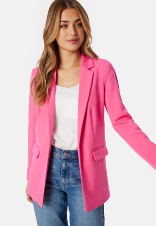 Pieces Pcbozzy LS Loose Blazer Hot Pink Klær