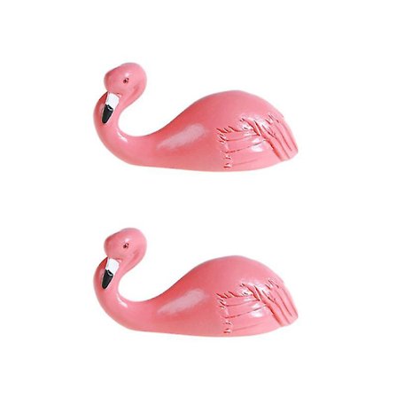 2 stk. Tegneserie Flamingo Dyre Kroge Selvklæbende Resin Hanger Traceless Væg Krog