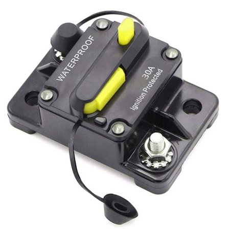 30 A kretsbryter dobbel batteri sikring manuell tilbakestill bil kretsbryter