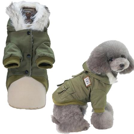 Vinterjacka för hund, hundkappor för små hundar vinter, vinterhund