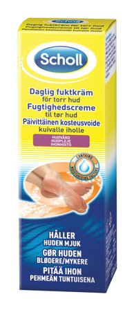 Scholl Dry Skin fuktighetsgivende fotkrem tørr hud 75 ml