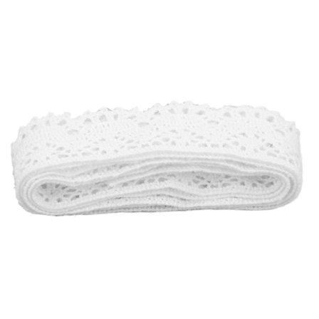 Blonderibånd DIY-kutting elegant stil rene mønstre quiltetilbehør til julebryllupsdekorasjon hvit