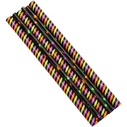 CACAS Sugerør i Papir Halloween 2str 20stk