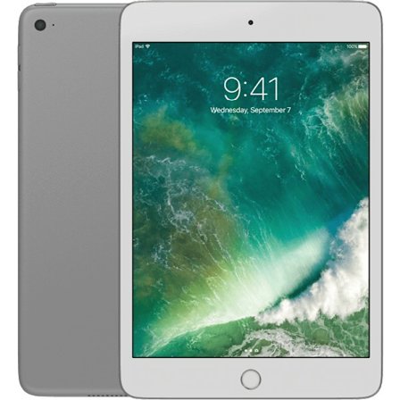 iPad Mini 4 (2015) Silver WIFI + Cellular 32GB Klass A Nytt batteri (refurbished)