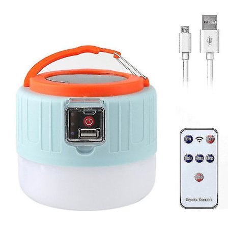 Multifunksjons Pærelampe Oppladbar Stall Lampe Solcelle Camping Lampe