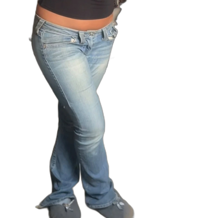 Ljusblå True Religion jeans bootcut