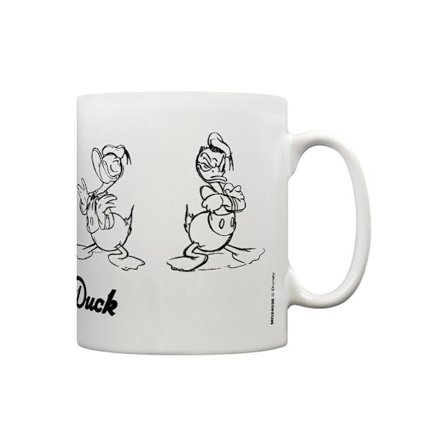 Disney Sketch Donald Duck Mug En Storlek Vit