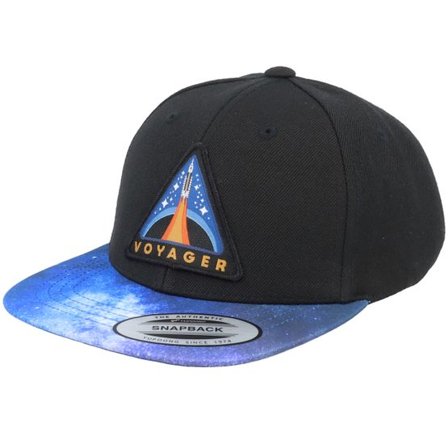 Kiddo Cap - Svart snapback Keps - Kids Voyage Space Shuttles Black/Space Snapback @ Hatstore