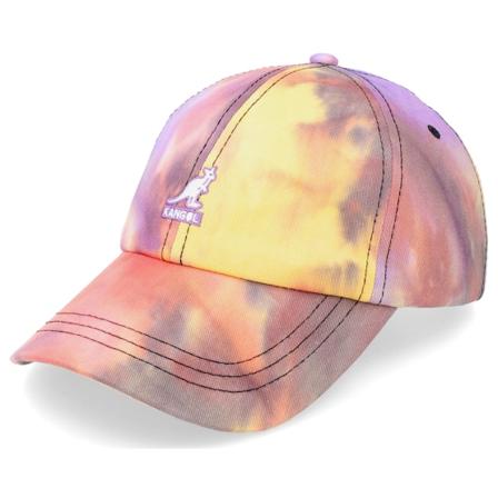Kangol - Multi unconstructed Cappellino - Tie Dye Baseball Galaxy Dad Cap @ Hatstore