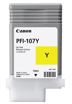 Canon PFI-107 Y - gul - original - blekkbeholder