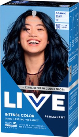 Schwarzkopf LIVE Intense Color 90 Cosmic Blue (W) 90 Cosmic Blue, Hår, Hårfarve, Permanent Hårfarve