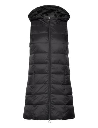 Jdydulu Long Hood Waistcoat Otw Lo Black Jacqueline De Yong