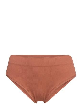 Brief Brazi High Seamless Rib Lingerie Panties Brazilian Panties Rosa Lindex