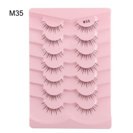 Naturlige falske øyevipper Faux Mink Lashes M35 M35 M35