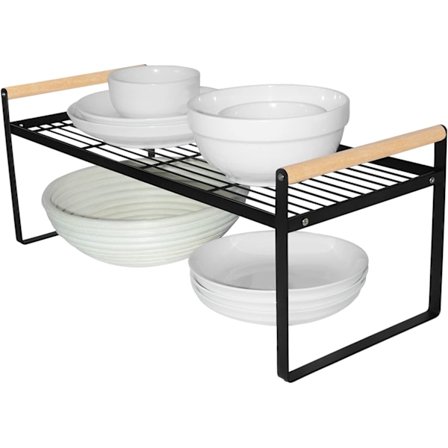 Krydderihylde - Med jern- og træhåndtag - Ideel til hjem, køkken