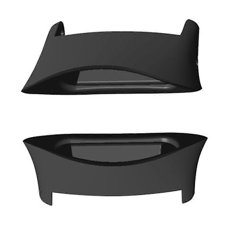 Type A 1 Par Klokkebåndkobling for Polar Vantage V 22mm Klokkerem Metalladapter