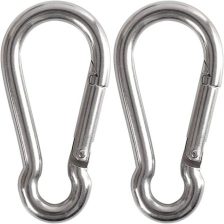 2st fjäderlåskrokar Karbinhake Clip Locking Carabiners - high quality