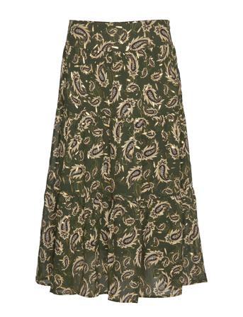 Skirt Knelangt Skjørt Grønn Sofie Schnoor