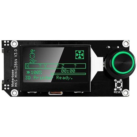 MKS Mini12864 V3 Sett inn SD-kort Side LCD Smart Display Skjerm 3D-skriverdeler for MKS Nano V2/3 GenL Mini 12864