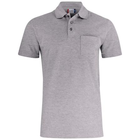 Clique Unisex Vanlig Pikétröja För Vuxna 4xl Gråmelerad