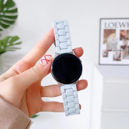 20 mm 22 mm rem för Samsung Galaxy Watch 5 Pro 40 mm 44 mm 45 mm aktiv 2 växlar S3 Akrylband för Huawei GT/2/3/ Pro armband Sky blue Watch 5 Pro 45mm
